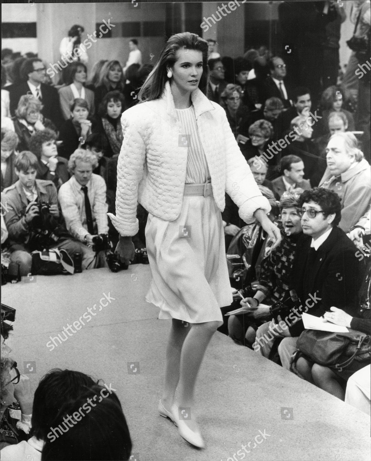 Fashion Women 1986 Model On Catwalk Editorial Stock Photo - Stock Image