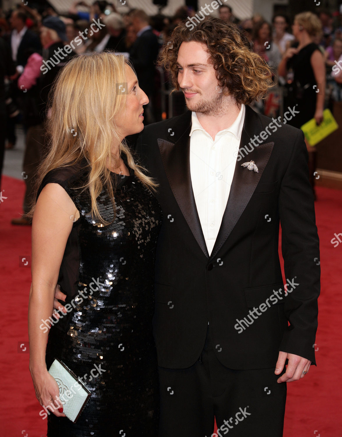 Sam Taylorwood Aaron Johnson Editorial Stock Photo Stock Image