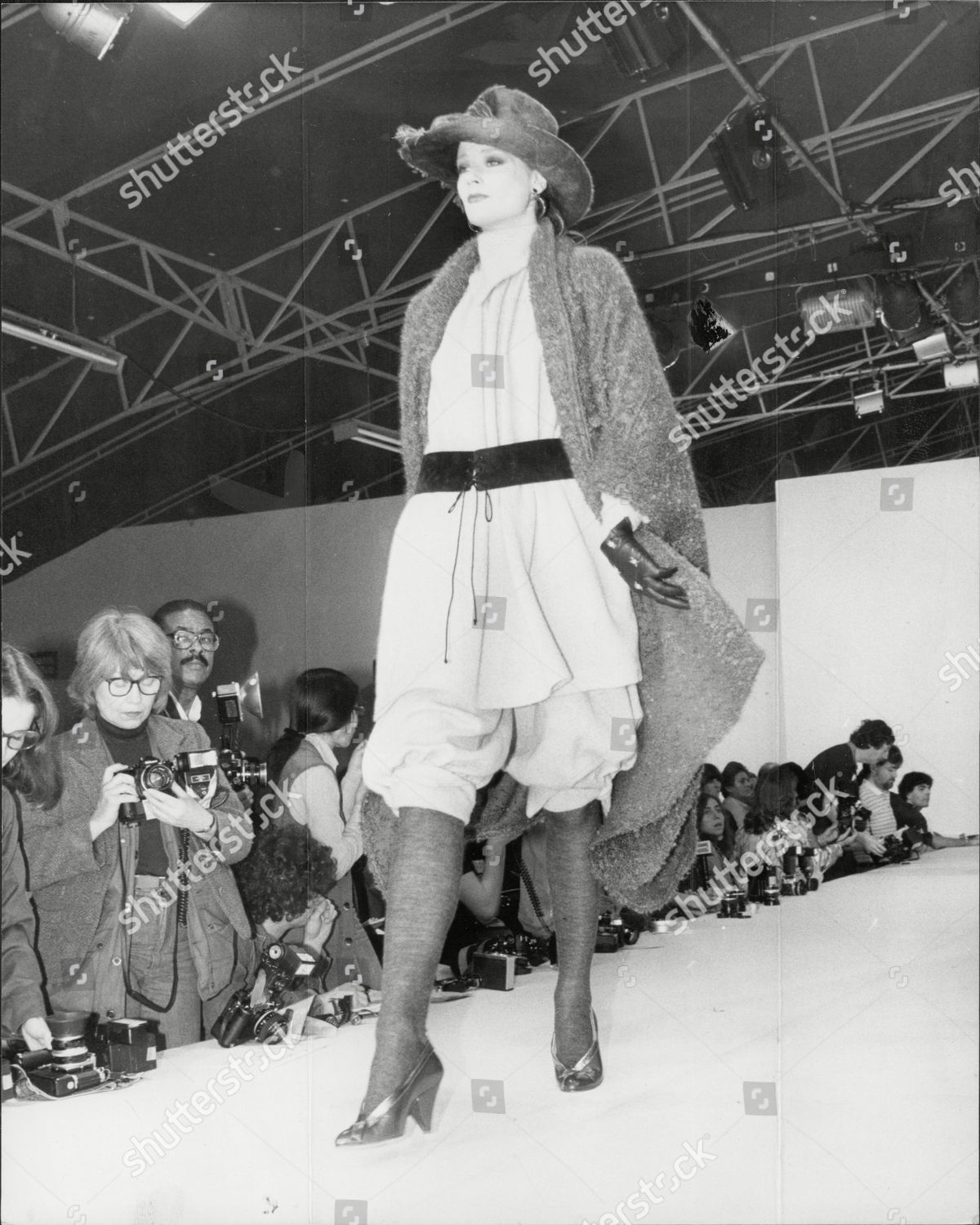 Fashion Women 1981 Model On Catwalk Editorial Stock Photo - Stock Image ...