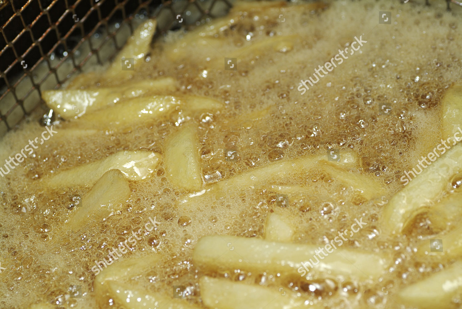 French Fries Boiling Chip Fat Deep Editorial Stock Photo Stock Image