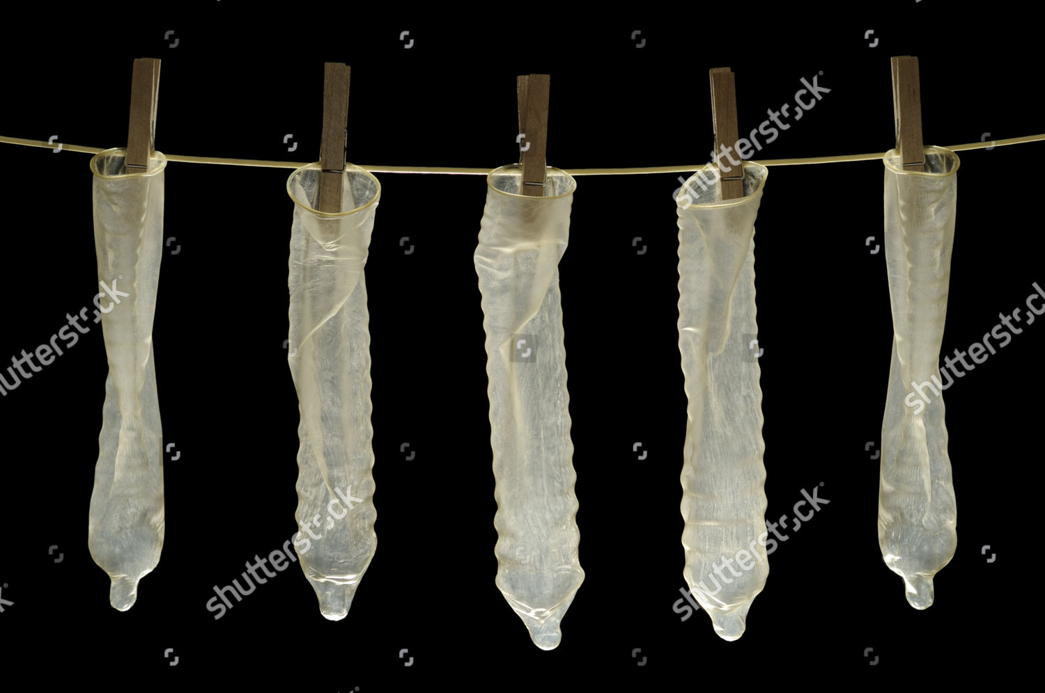 Condoms Hanging On Clothes Line Editorial Stock Photo - Stock Image ...