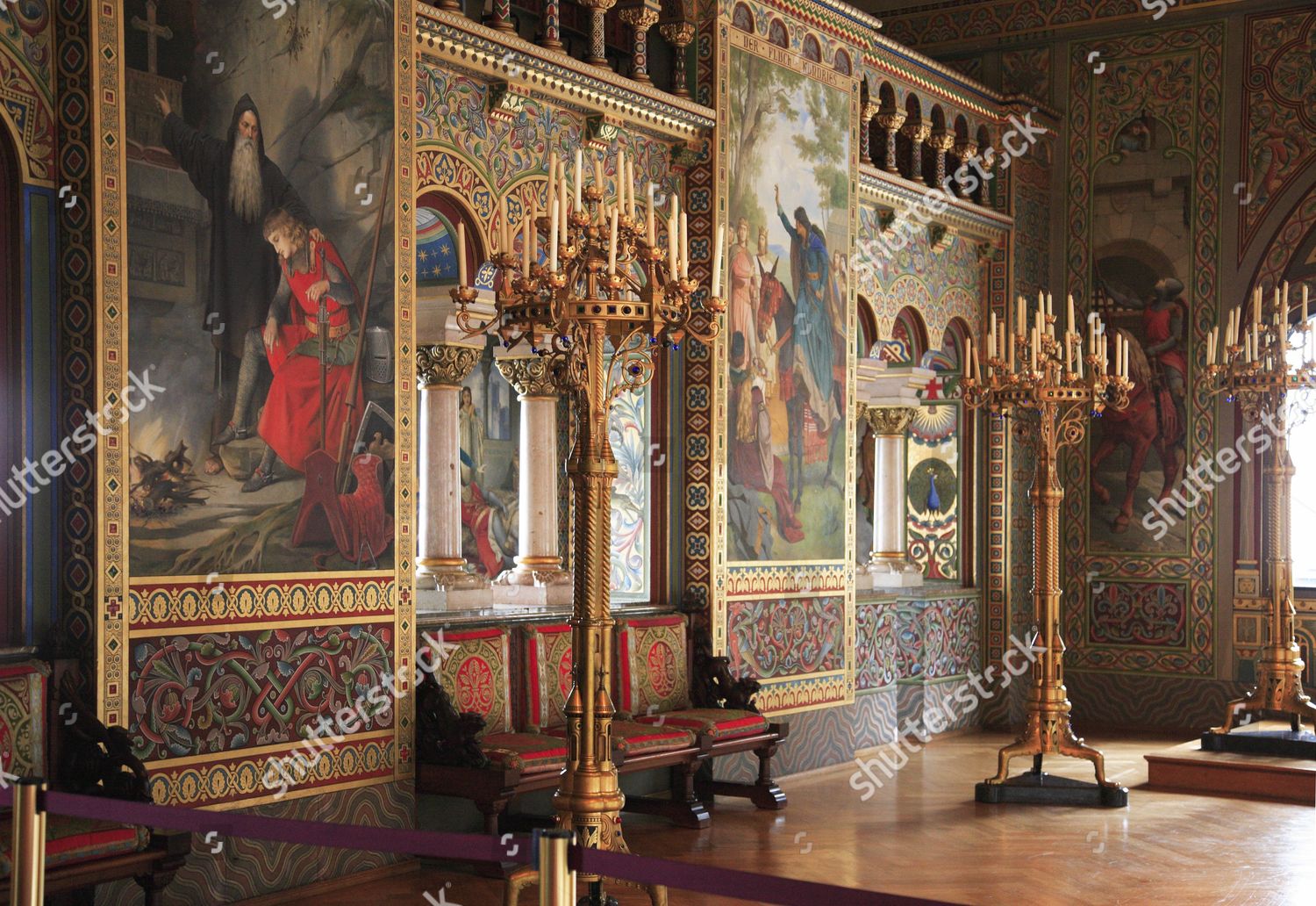 Room Hohenschwangau Castle Near Fuessen Schwangau Editorial Stock Photo 