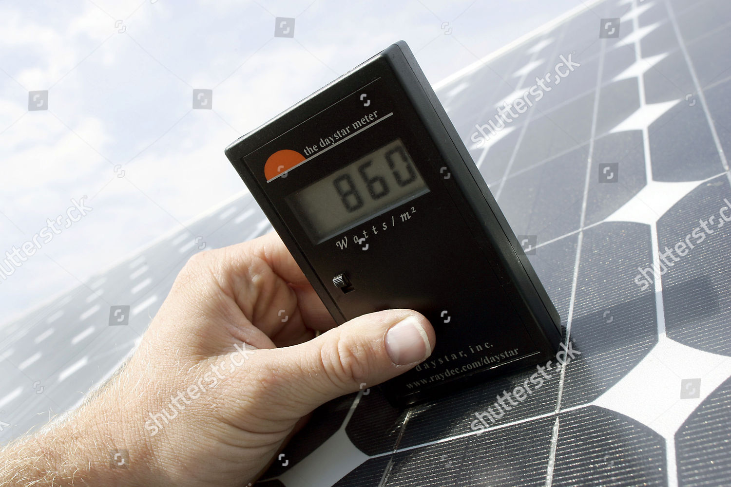 Manual Measurement Solar Radiation Photovoltaic Module Editorial Stock ...