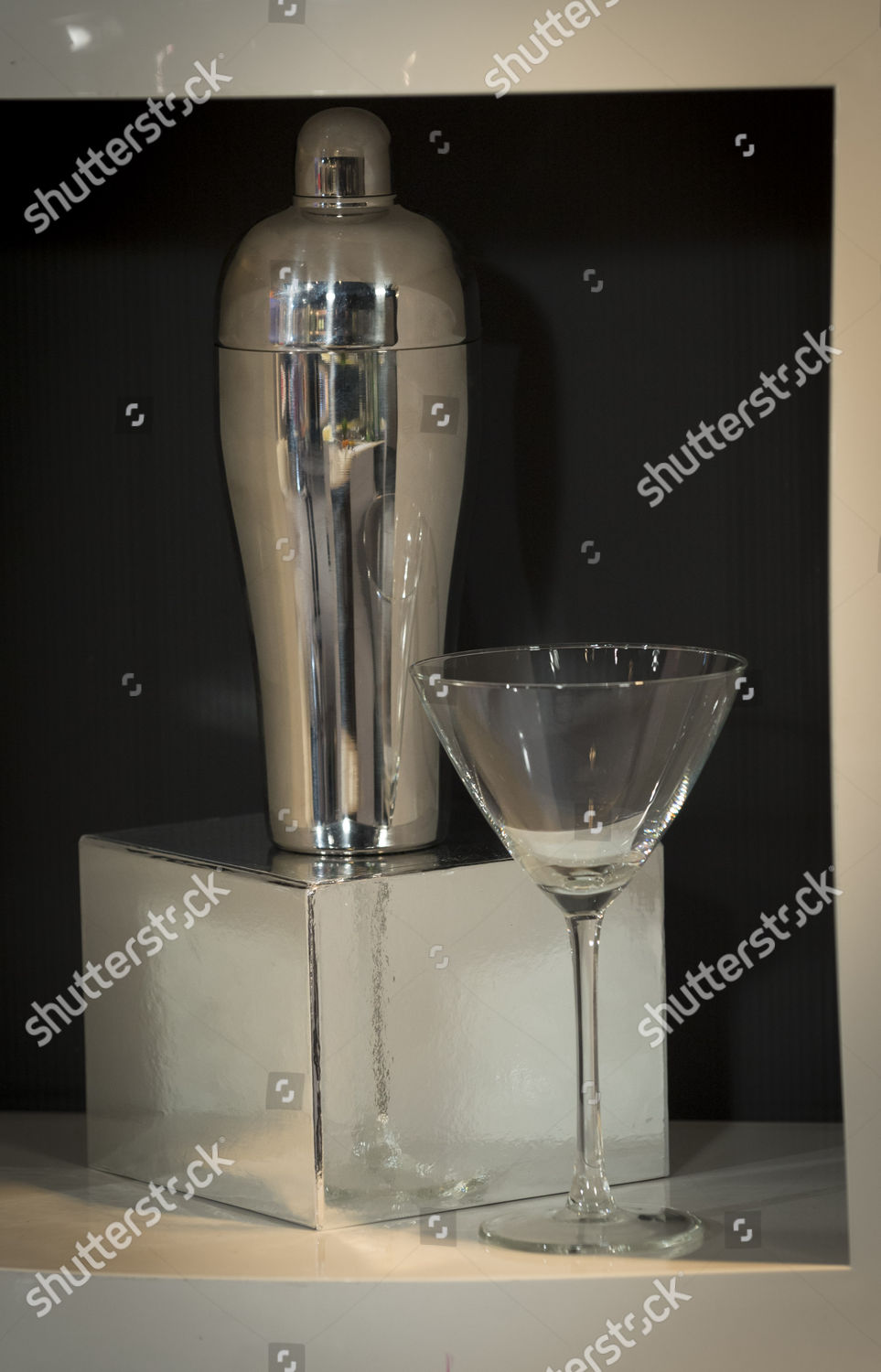 James Bond Cocktail Shaker Glass Editorial Stock Photo Stock Image