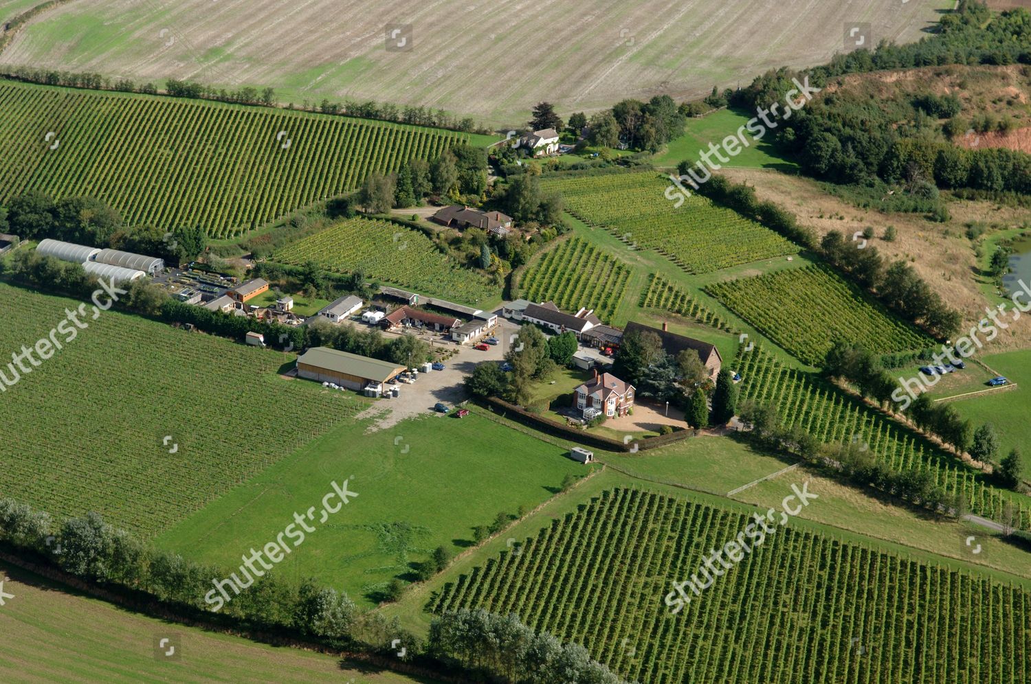 Aerial View Halfpenny Green Vineyard Staffordshire Editorial Stock ...