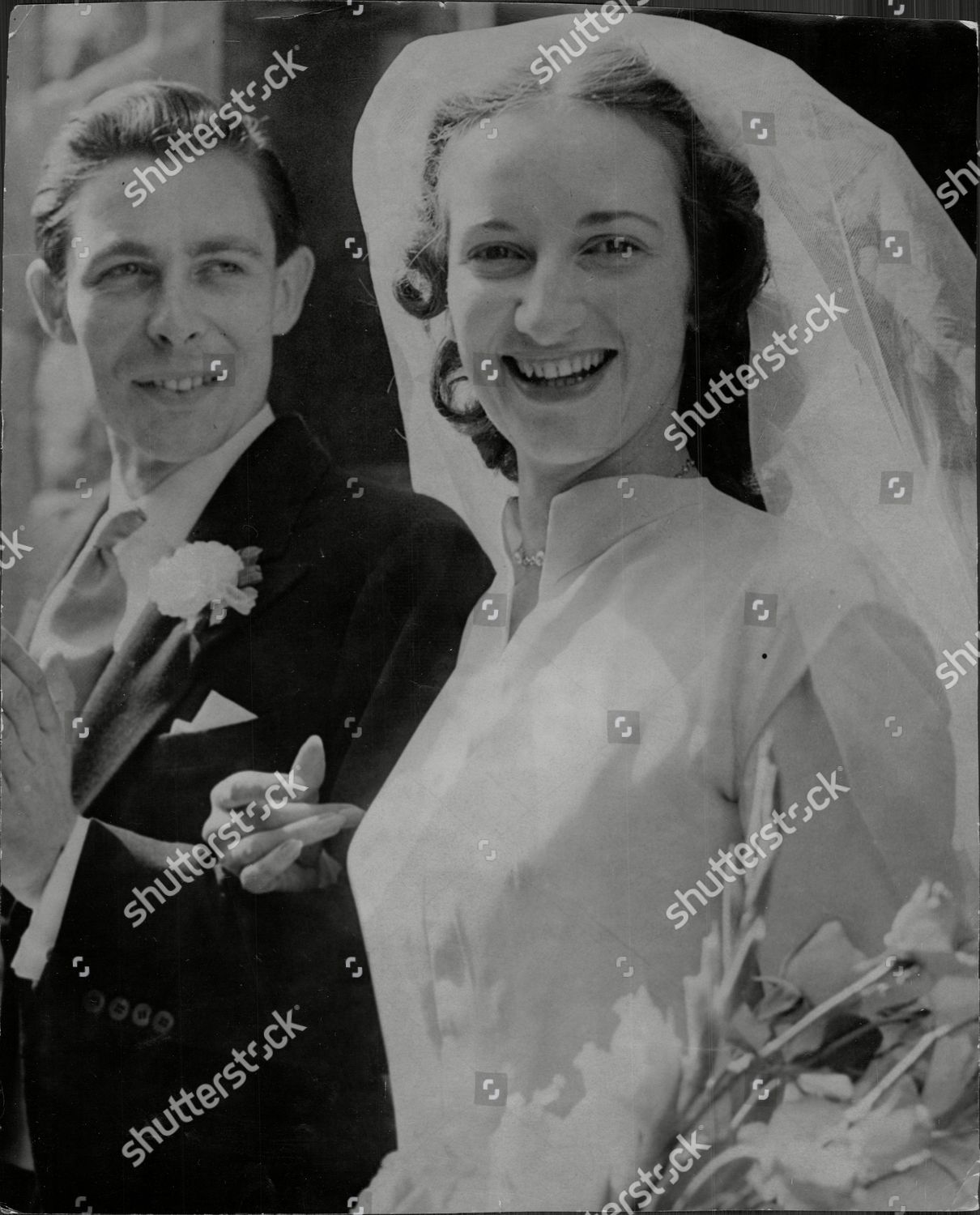 Wedding Actor Paul Daneman Actress Susan Editorial Stock Photo - Stock ...