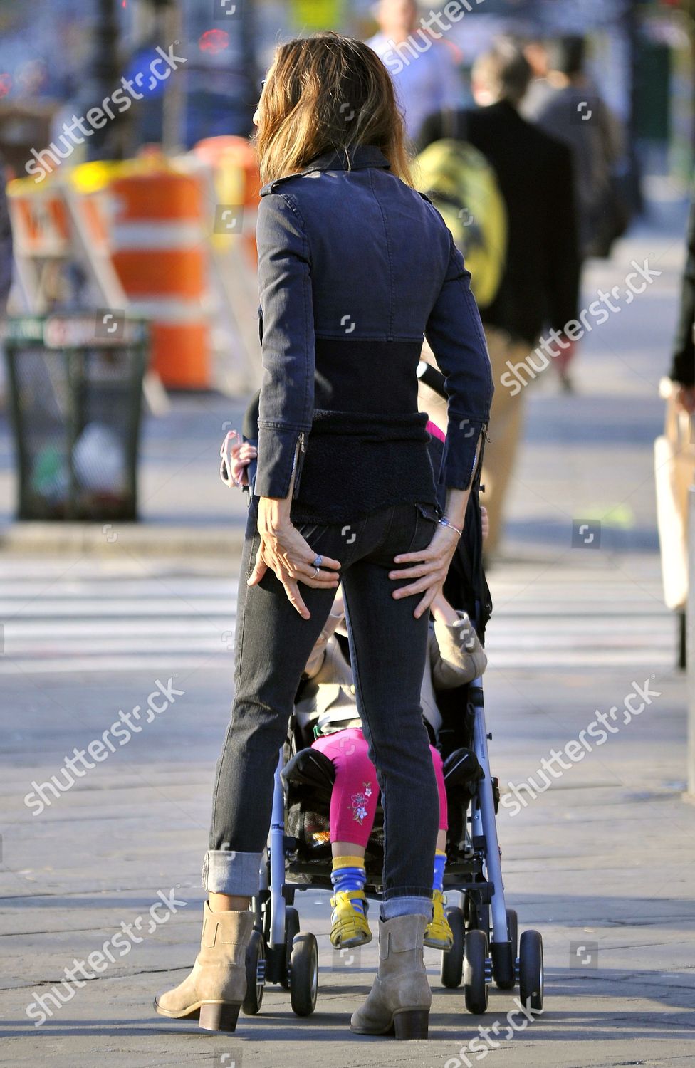 Sarah jessica parker daughters marion broderick editorial stock photo