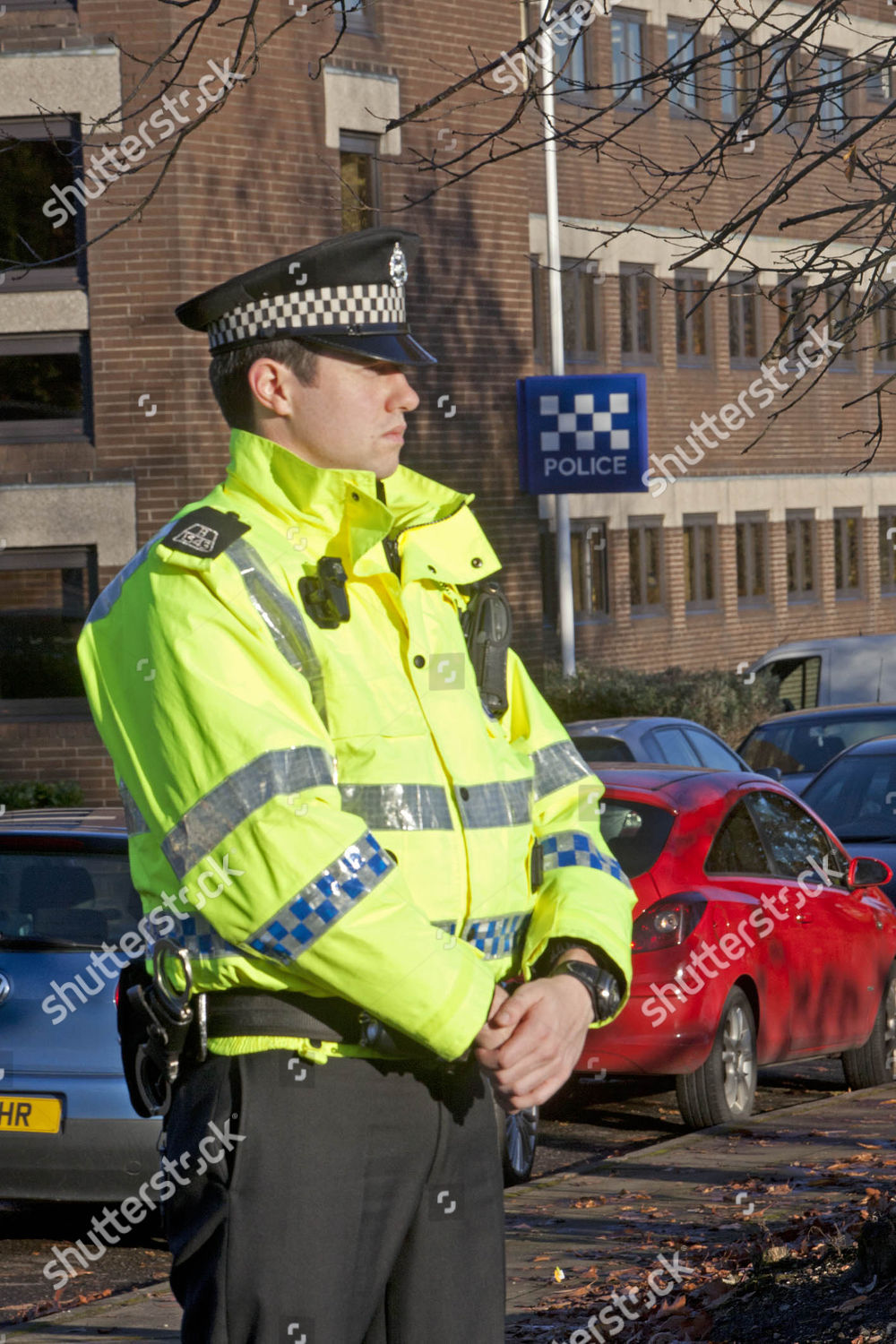 Officers Outside Baird Street Police Station Editorial Stock Photo