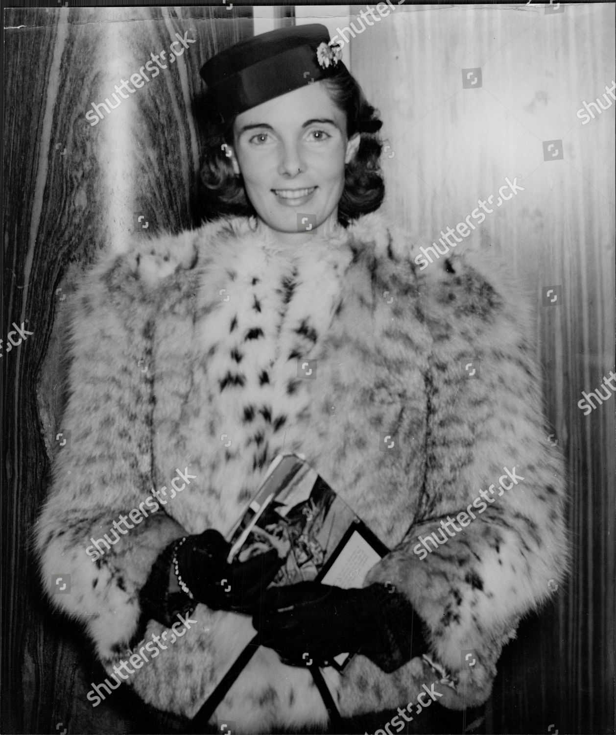 Kay Stammers Tennis Player Fur Coat Editorial Stock Photo - Stock Image ...