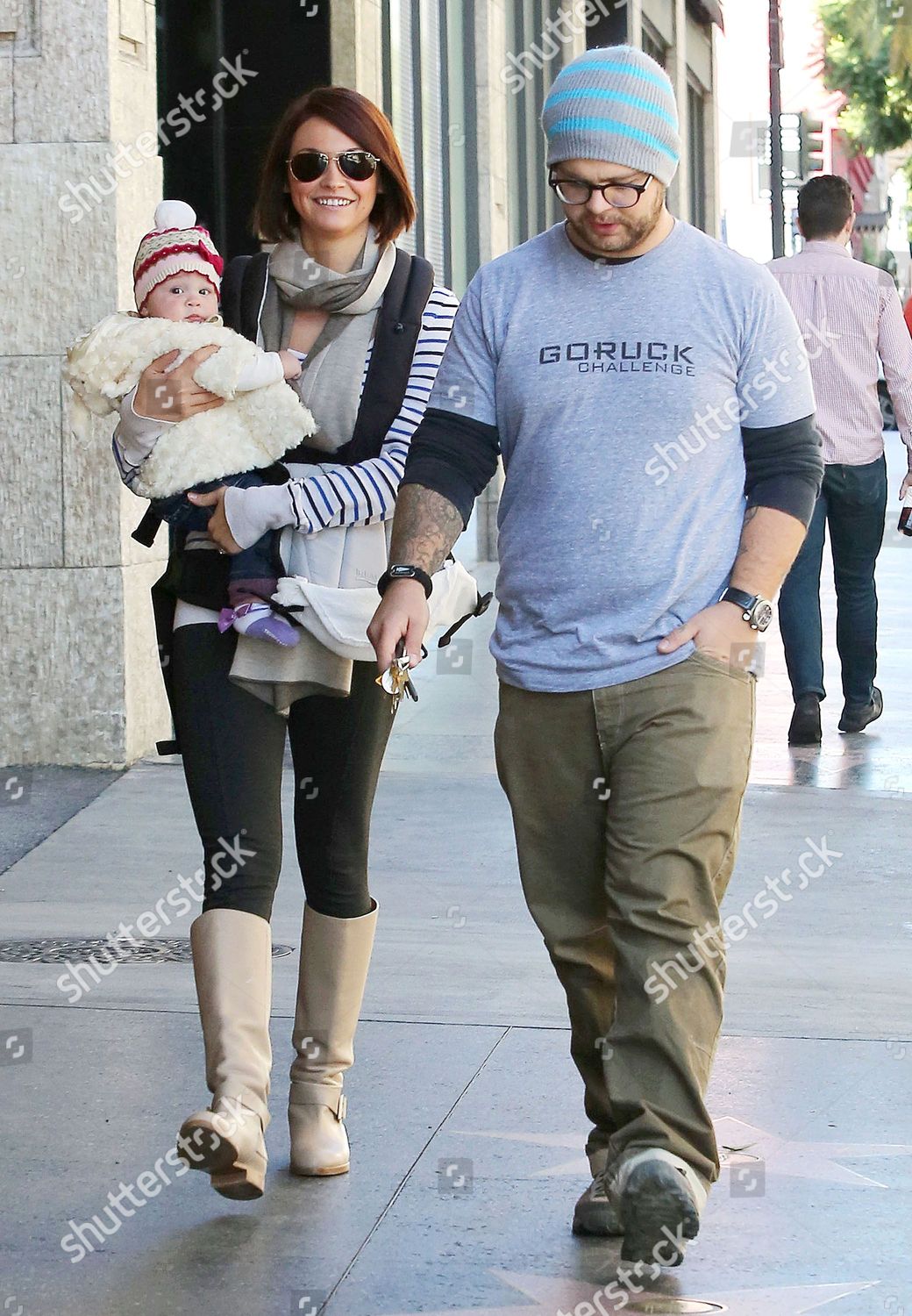 Jack Osbourne Lisa Stelly Pearl Clementine Editorial Stock Photo