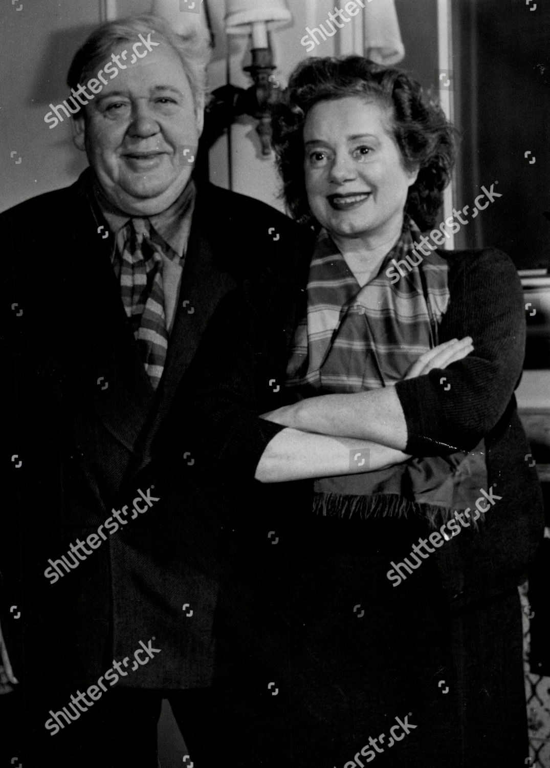 Actor Charles Laughton Wife Actress Elsa Editorial Stock Photo - Stock ...