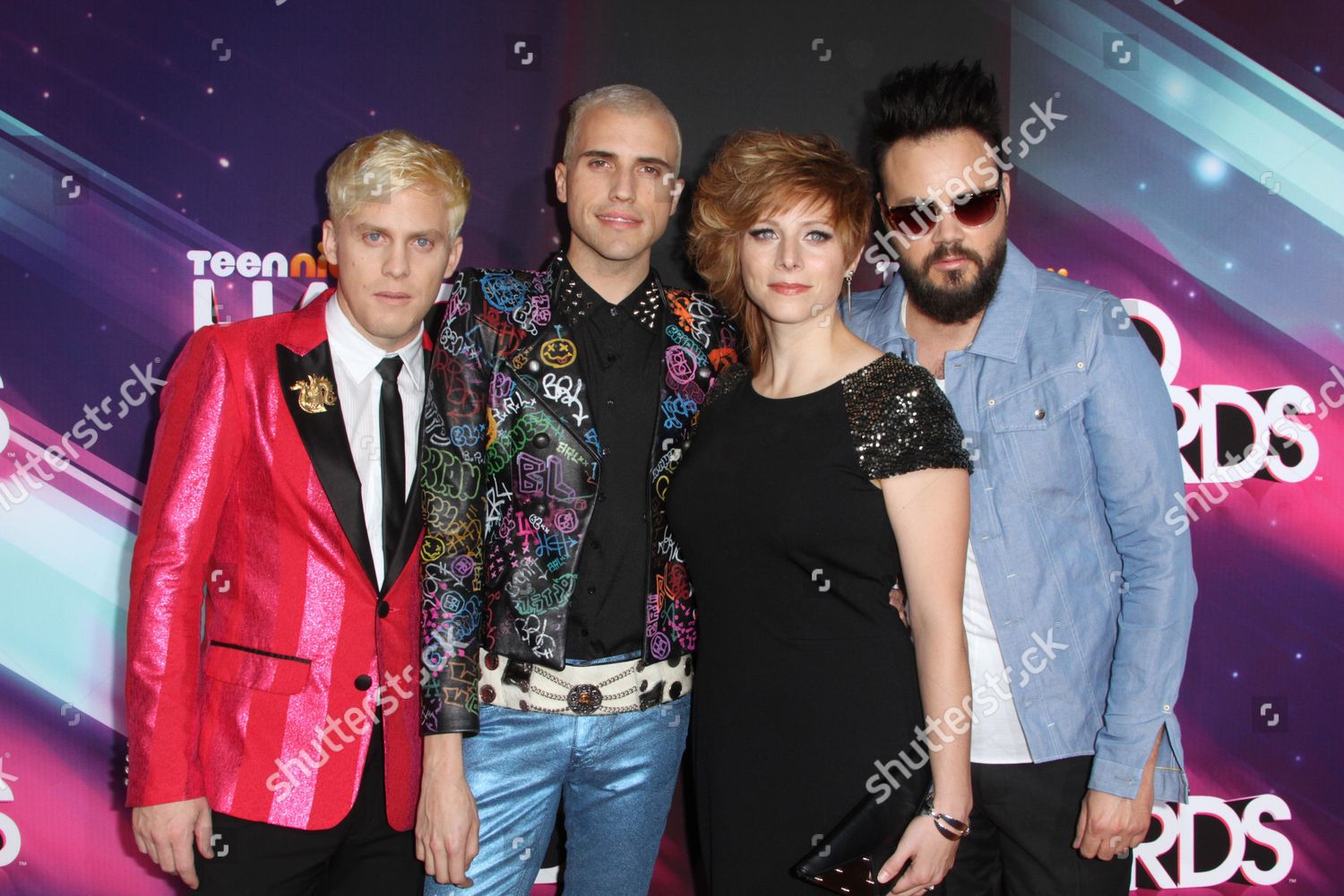 Neon Trees Chris Allen Tyler Glenn Editorial Stock Photo - Stock Image ...