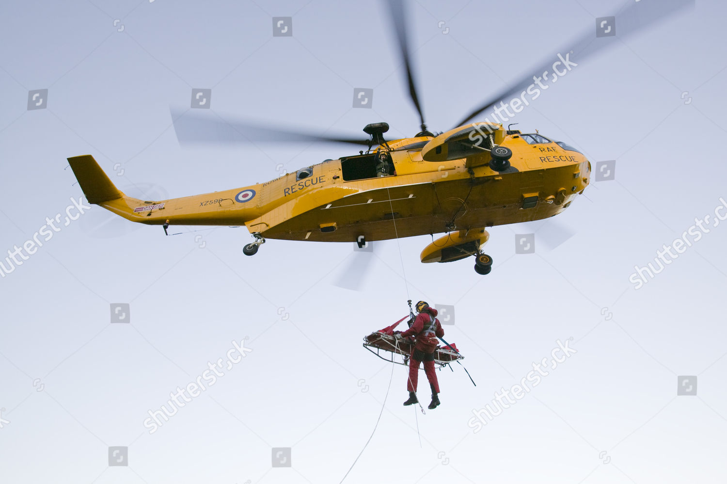 Raf Sea King Helicopter Attends Mountain Editorial Stock Photo - Stock ...