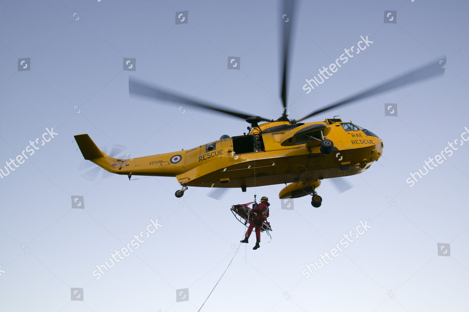 Raf Sea King Helicopter Attends Mountain Editorial Stock Photo - Stock ...