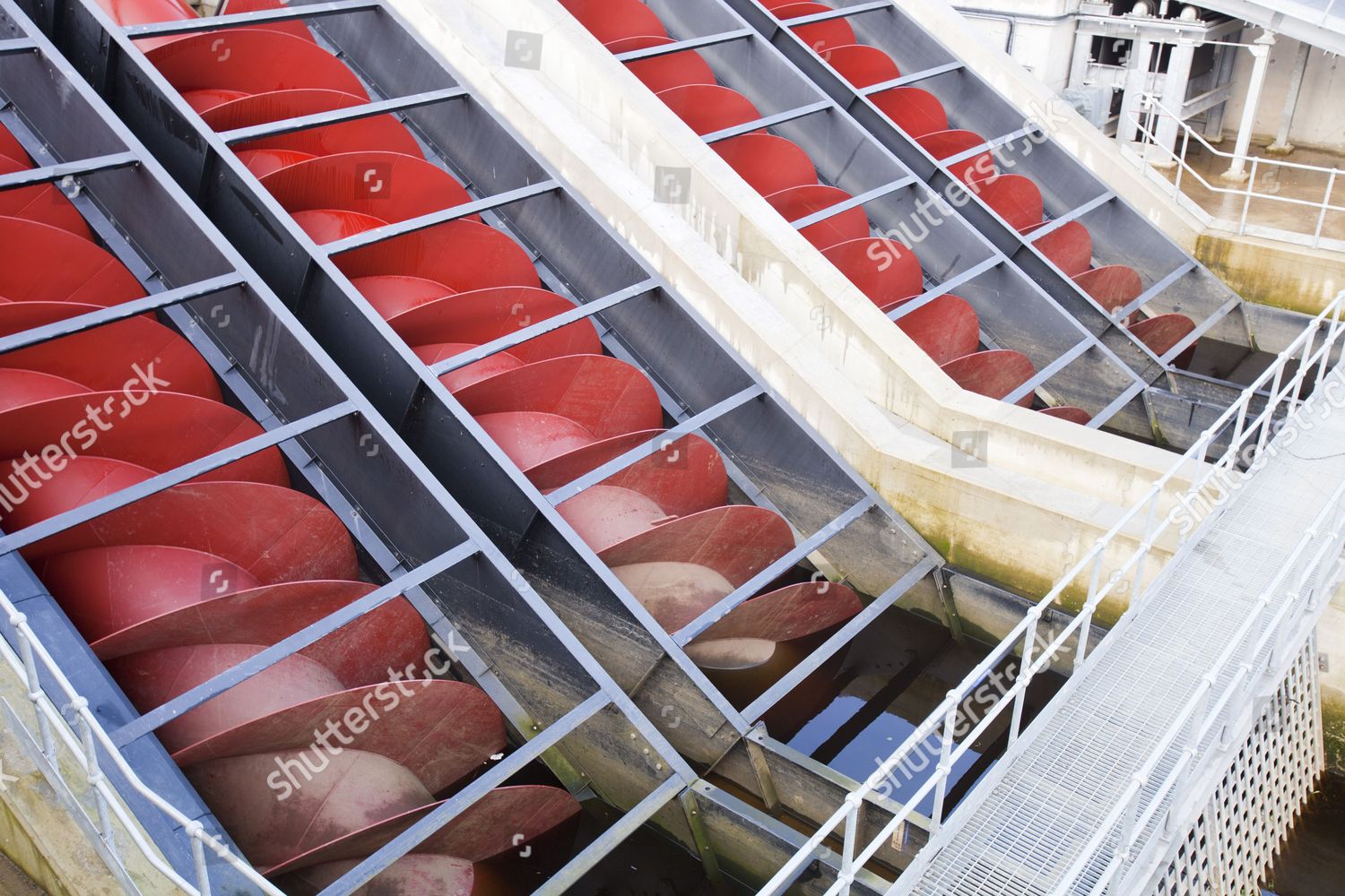 Archimedes Screws Hydro Power Generation Tees Editorial Stock Photo Stock Image Shutterstock