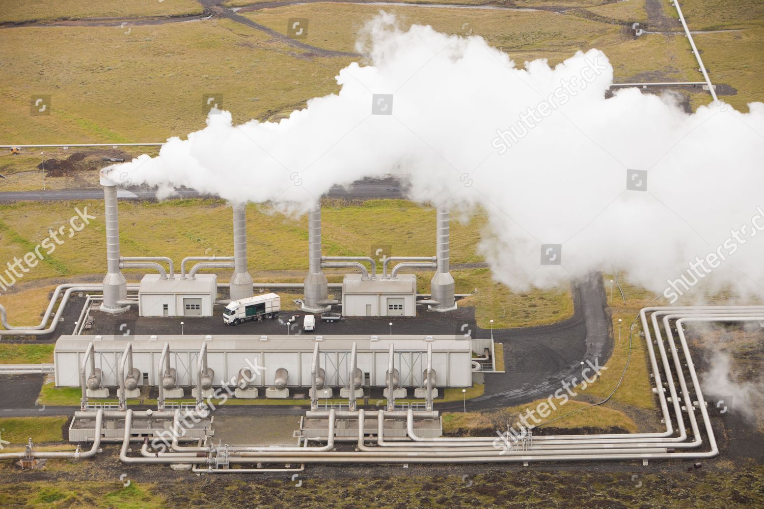 Hellisheidi Geothermal Power Station Hengill Iceland Editorial Stock ...