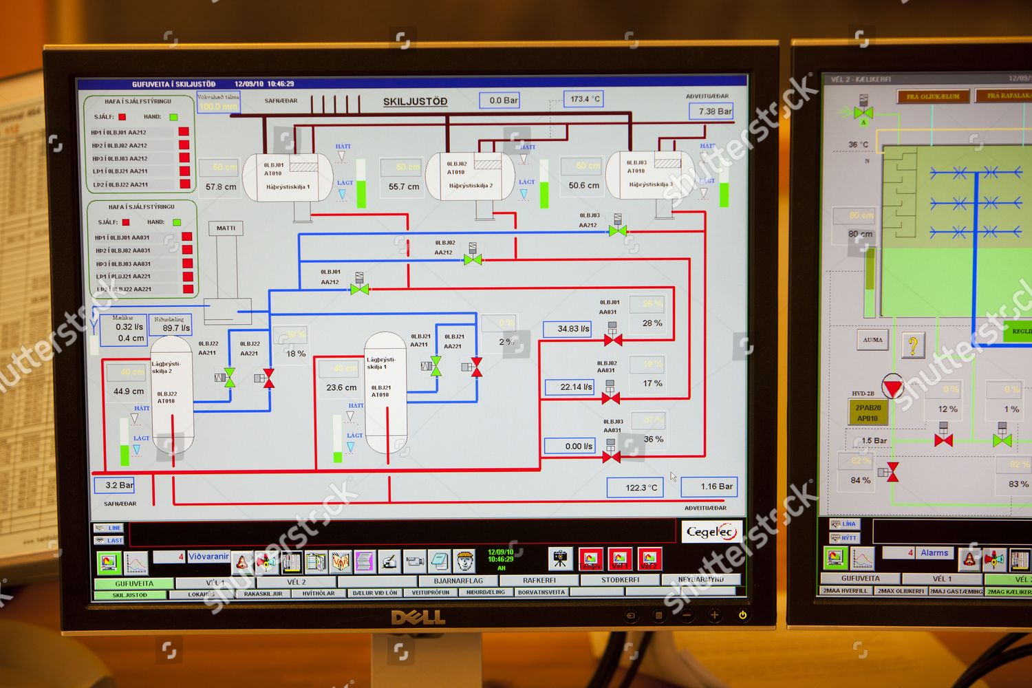 Control Room Krafla Geothermal Power Station Editorial Stock Photo ...