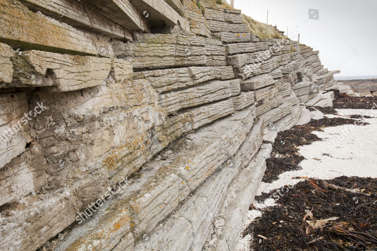 Concrete Barriers Made Look Like Natural Editorial Stock Photo - Stock ...