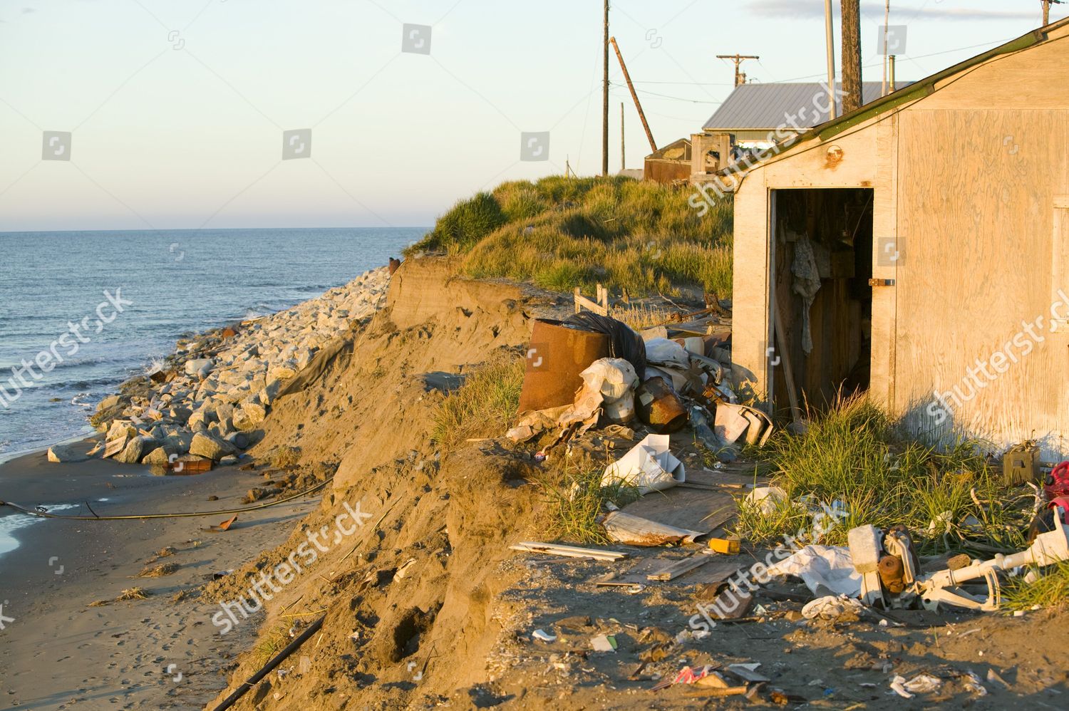 Shishmaref Tiny Island Between Alaska Siberia Editorial Stock Photo