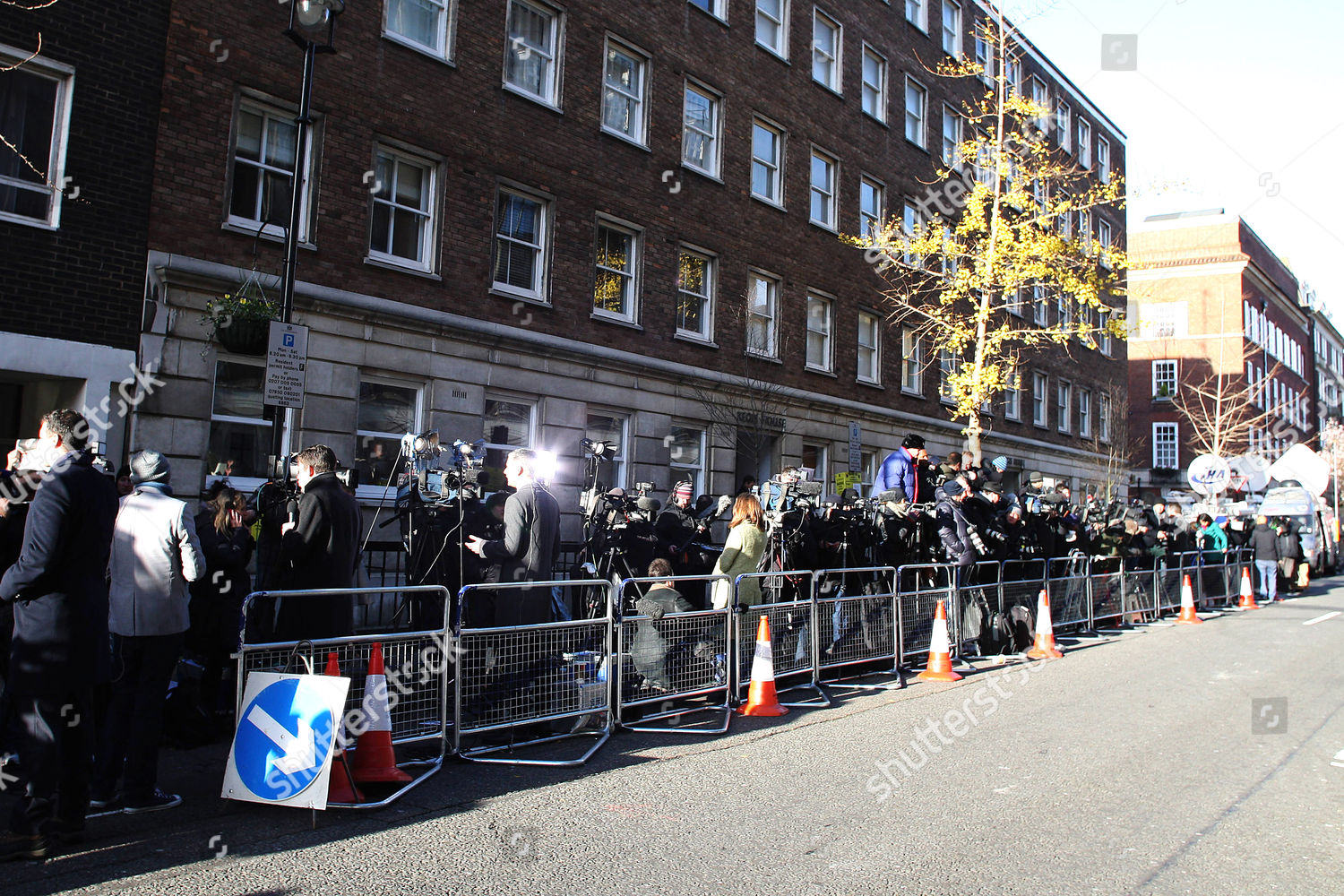 Media Opposite King Edward VII Hospital Editorial Stock Photo Stock   Worlds Media Opposite The King Edward Vii Hospital London Britain Shutterstock Editorial 2012485c 