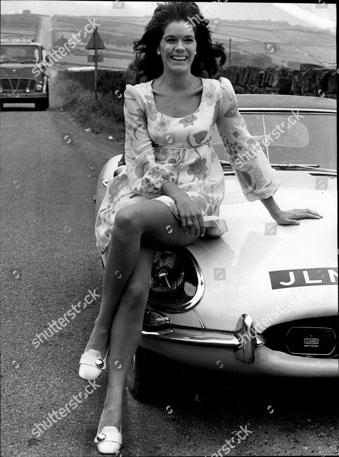 Rosemary Nicols Actress Sitting On Bonnet Editorial Stock Photo - Stock ...