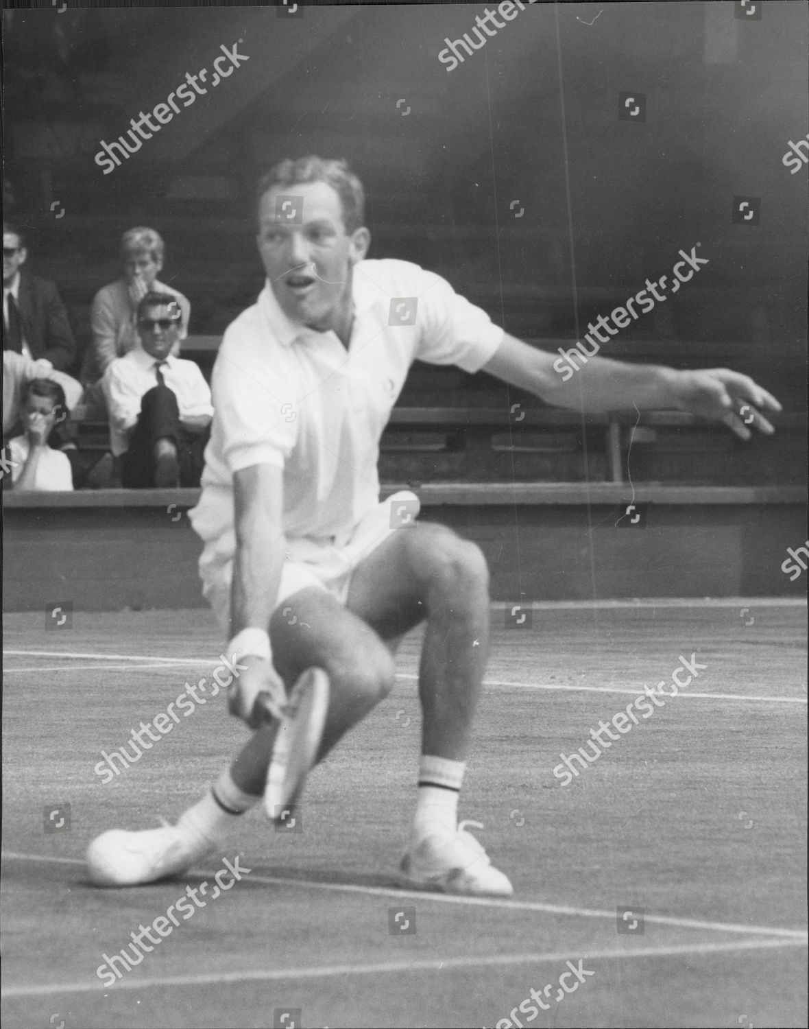 Dutch Tennis Player Tom Okker Action Editorial Stock Photo - Stock ...