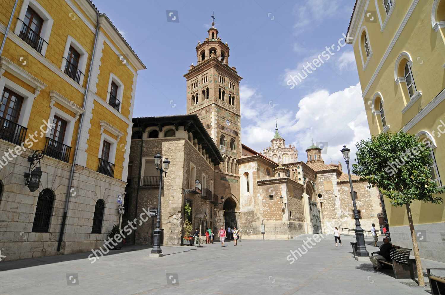 Cathedral Santa Maria De Mediavilla Mudejar Editorial Stock Photo ...