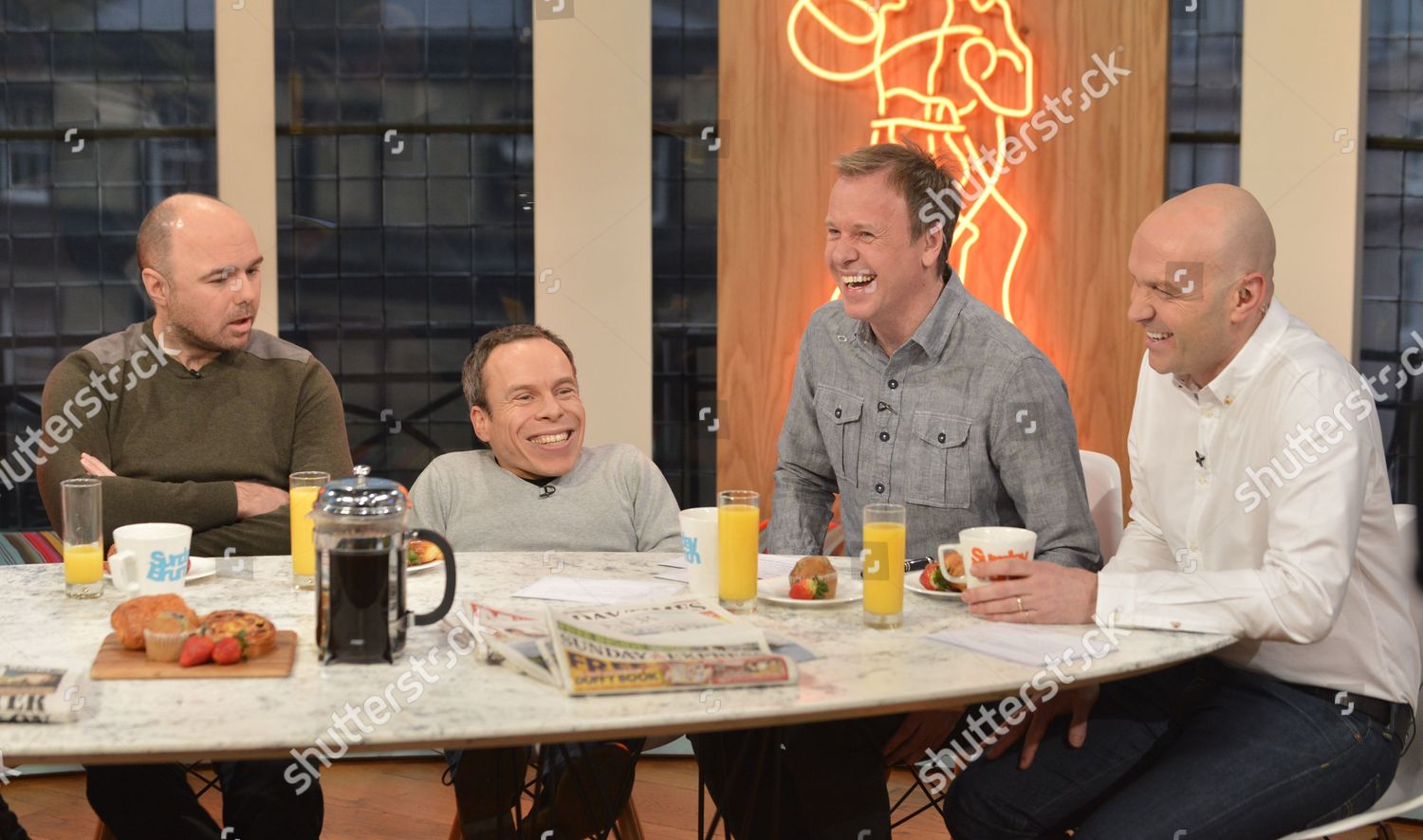 Karl Pilkington Warwick Davis Tim Lovejoy Editorial Stock Photo - Stock