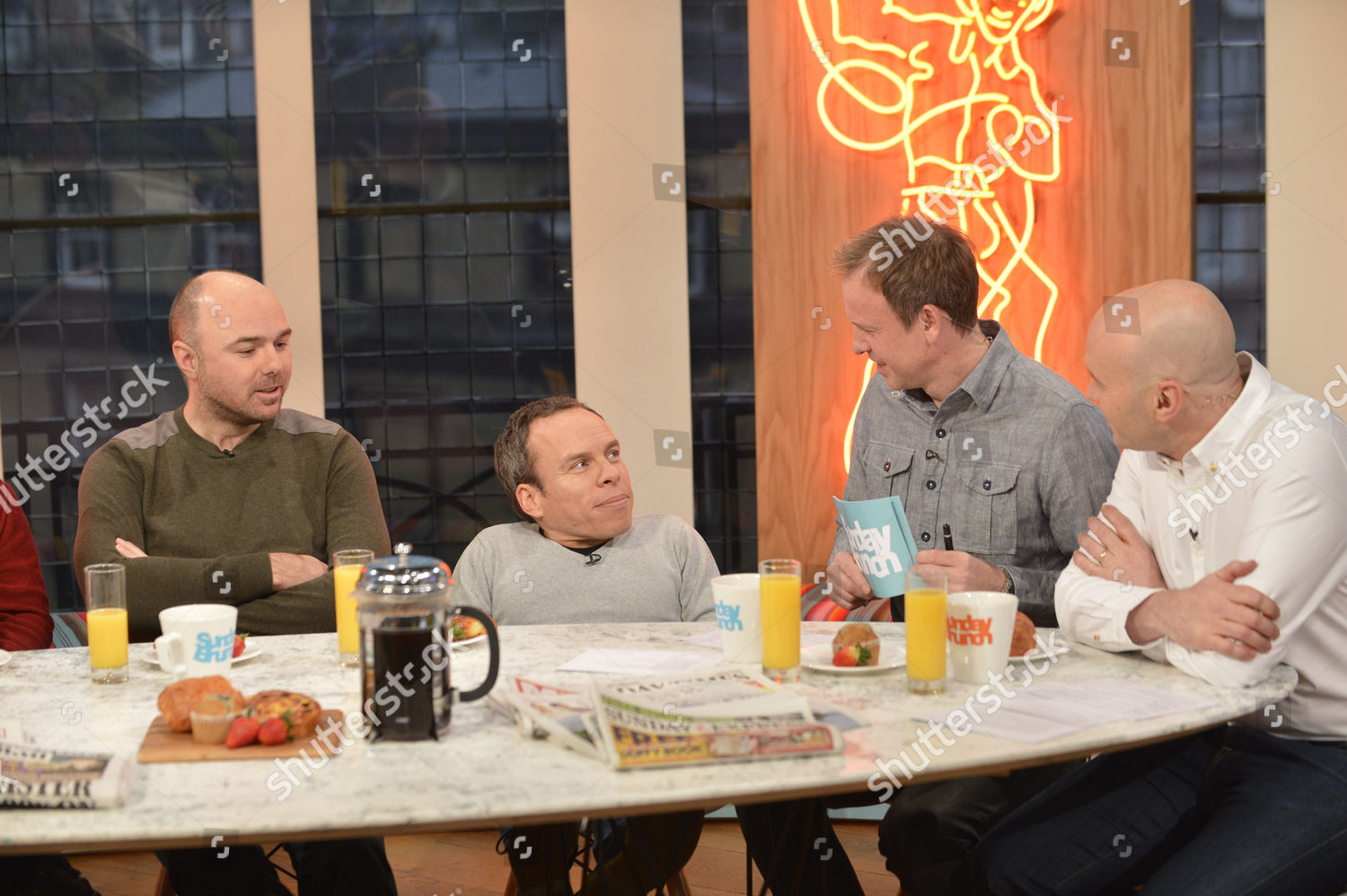 Karl Pilkington Warwick Davis Tim Lovejoy Editorial Stock Photo - Stock