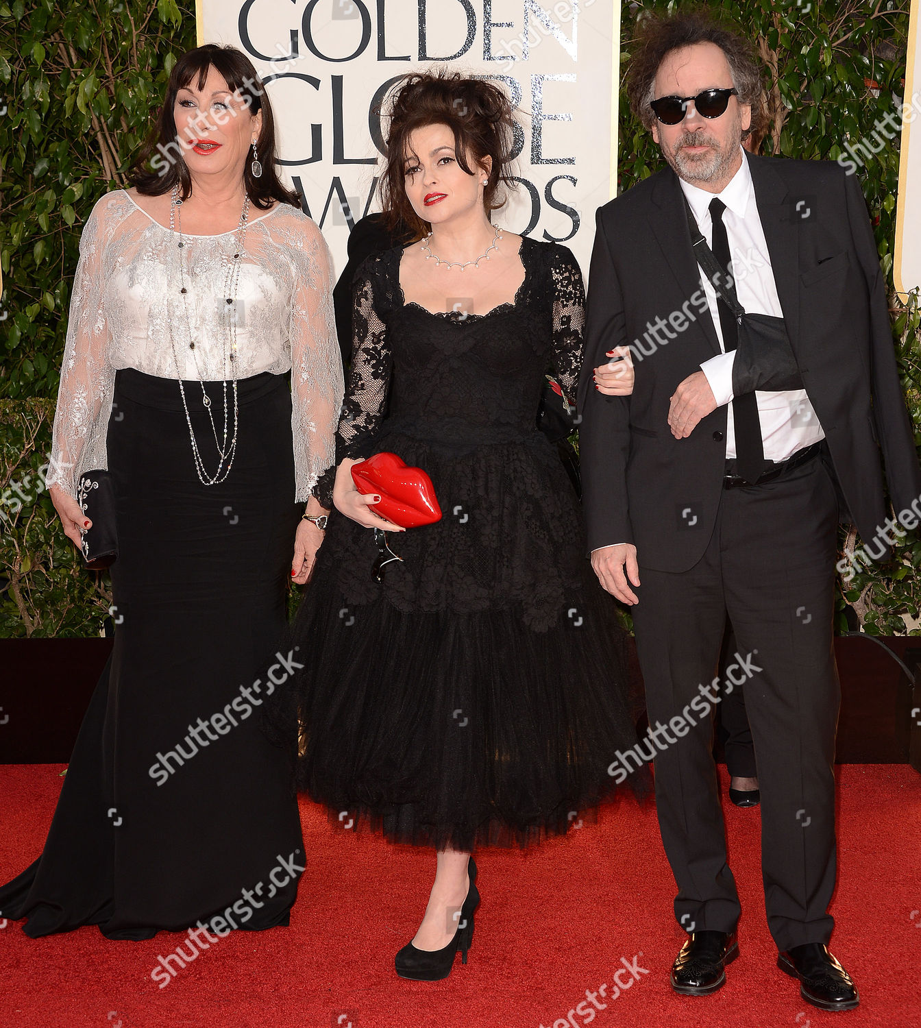 Anjelica Huston Helena Bonham Carter Tim Editorial Stock Photo - Stock ...