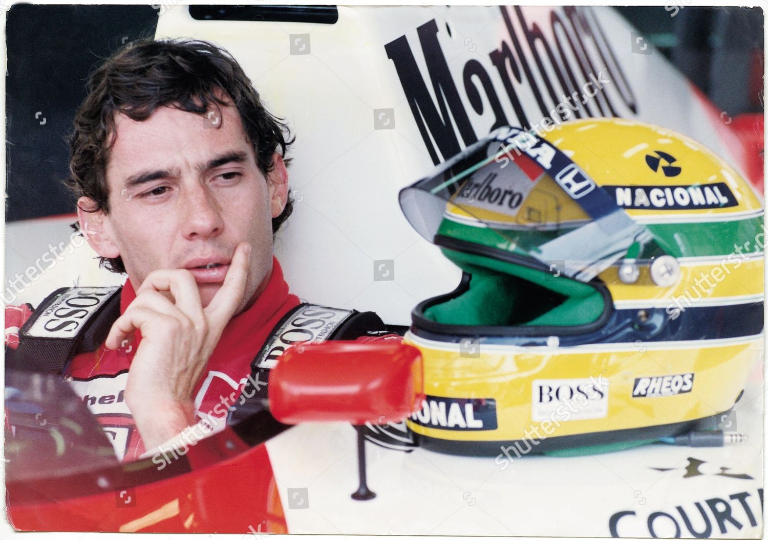 Racing Driver Ayrton Senna Looks Puzzled Editorial Stock Photo - Stock