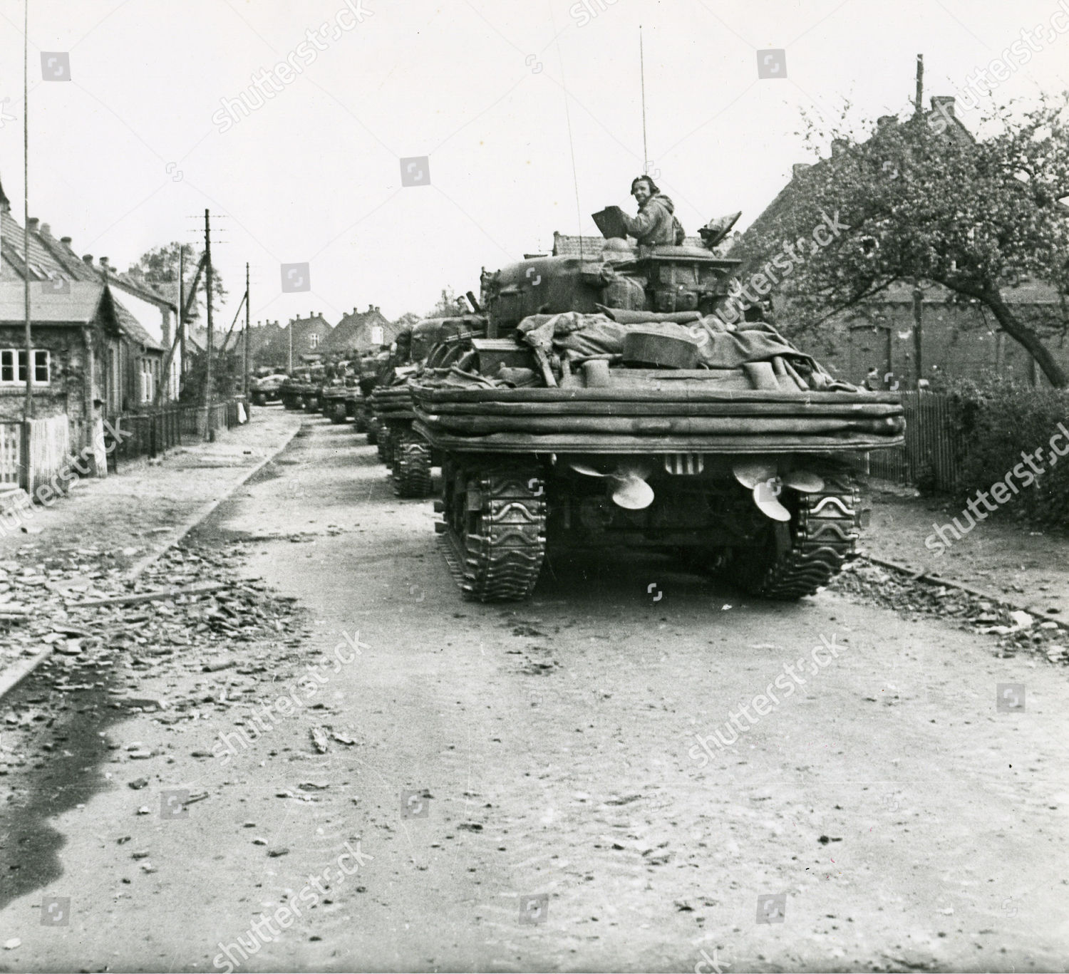 1945 Sherman Dd Tanks Rubberized Walls Editorial Stock Photo - Stock ...