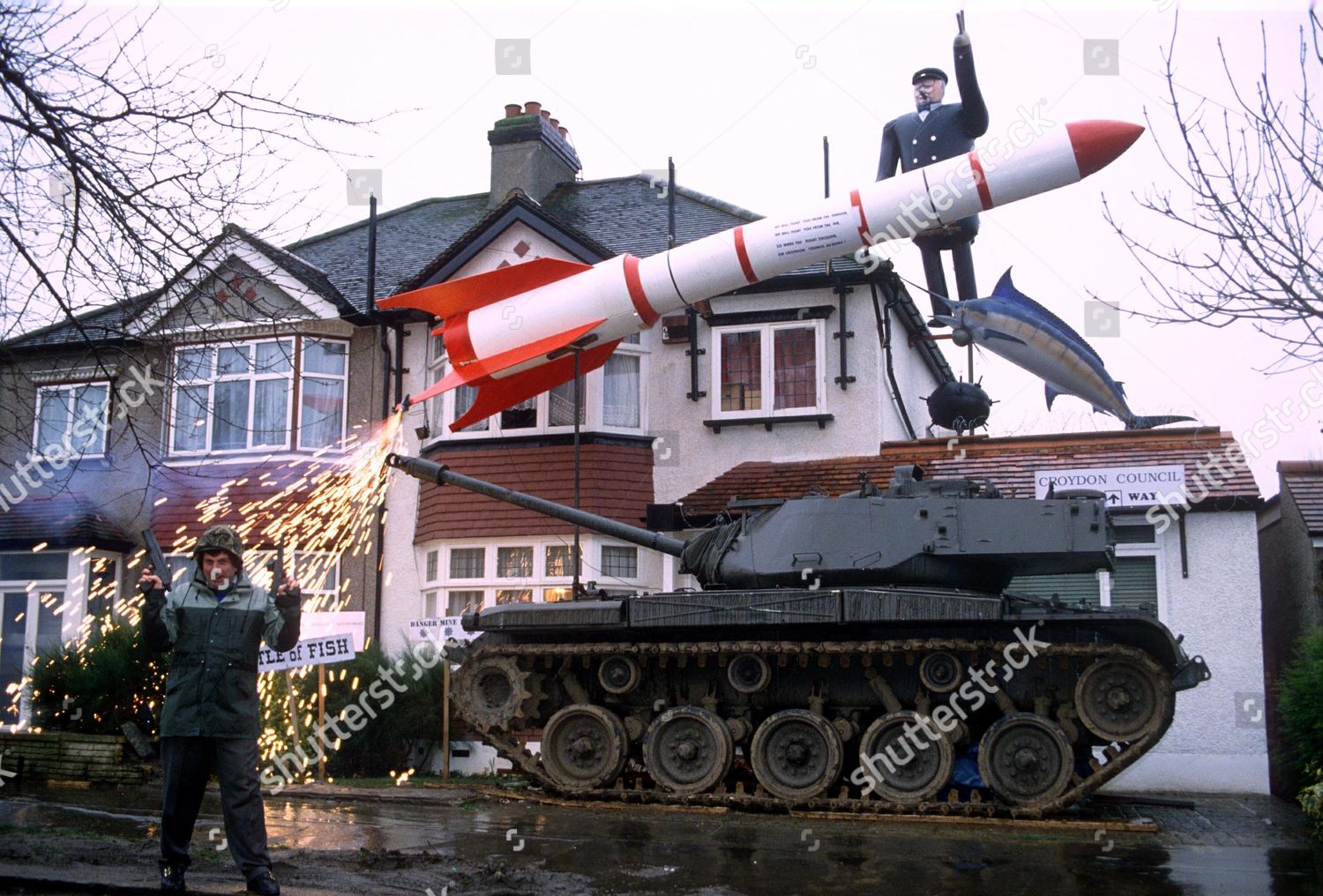 John Gladden Outside His House Editorial Stock Photo Stock Image