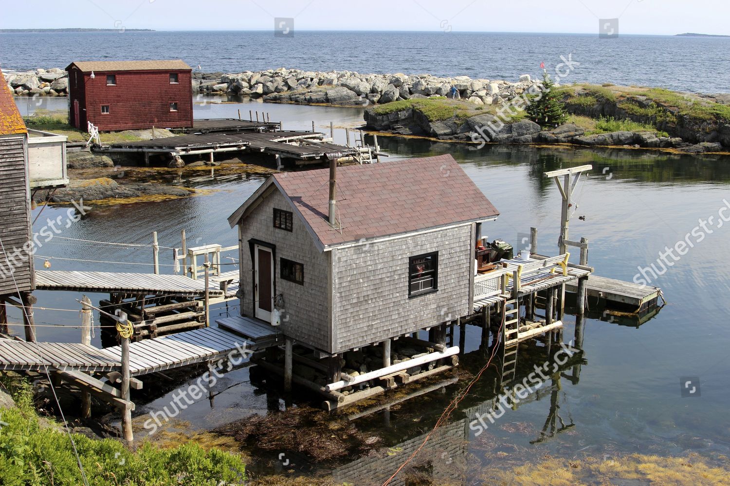 Stilt House Blue Rocks Lunenburg Maritime Editorial Stock Photo - Stock ...