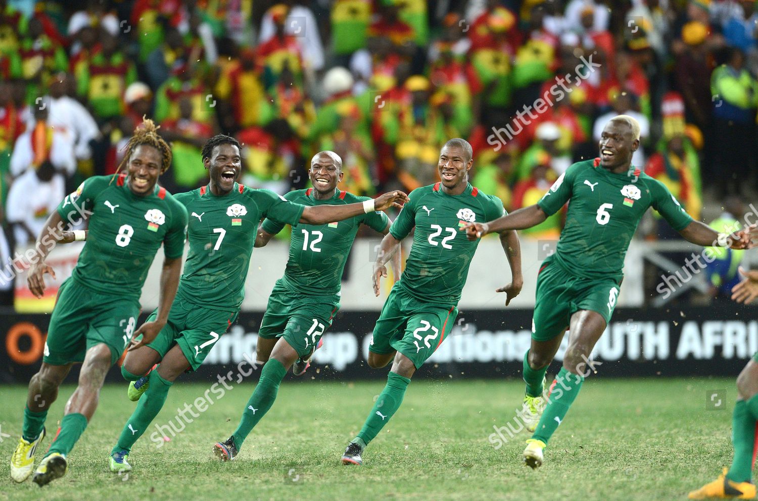 Burkina Faso Team Celebrate After Their Editorial Stock Photo - Stock