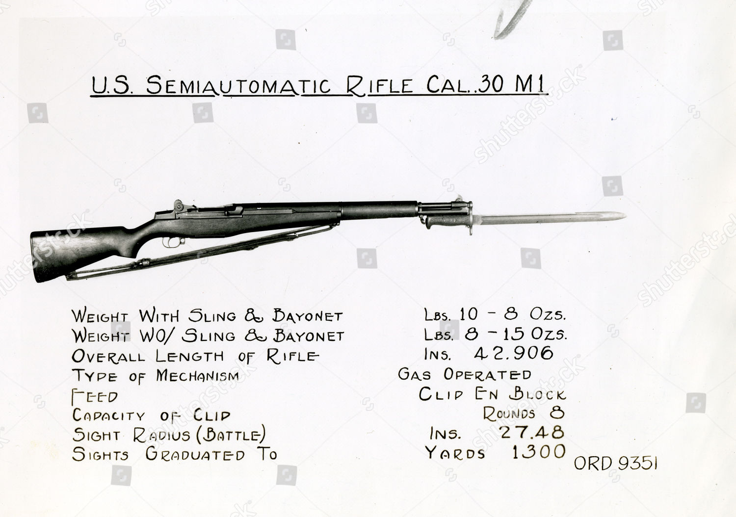 m1-garand-diagram-specs-editorial-stock-photo-stock-image-shutterstock