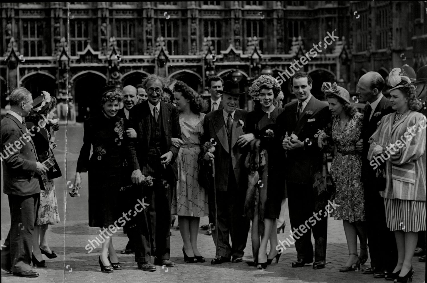 Charles Cochran Theatrical Manager Lr Yvonne Editorial Stock Photo ...