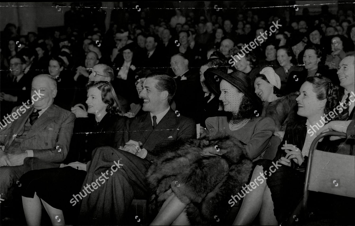 Charles Cochran Theatrical Manager Crowd Watching Editorial Stock Photo ...