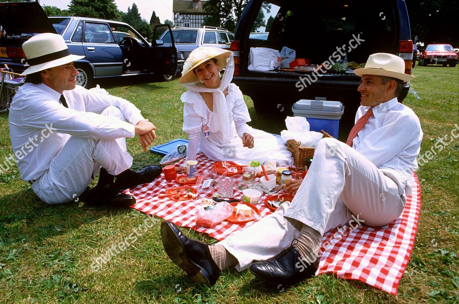 Picnic Besides River Thames Editorial Stock Photo Stock Image