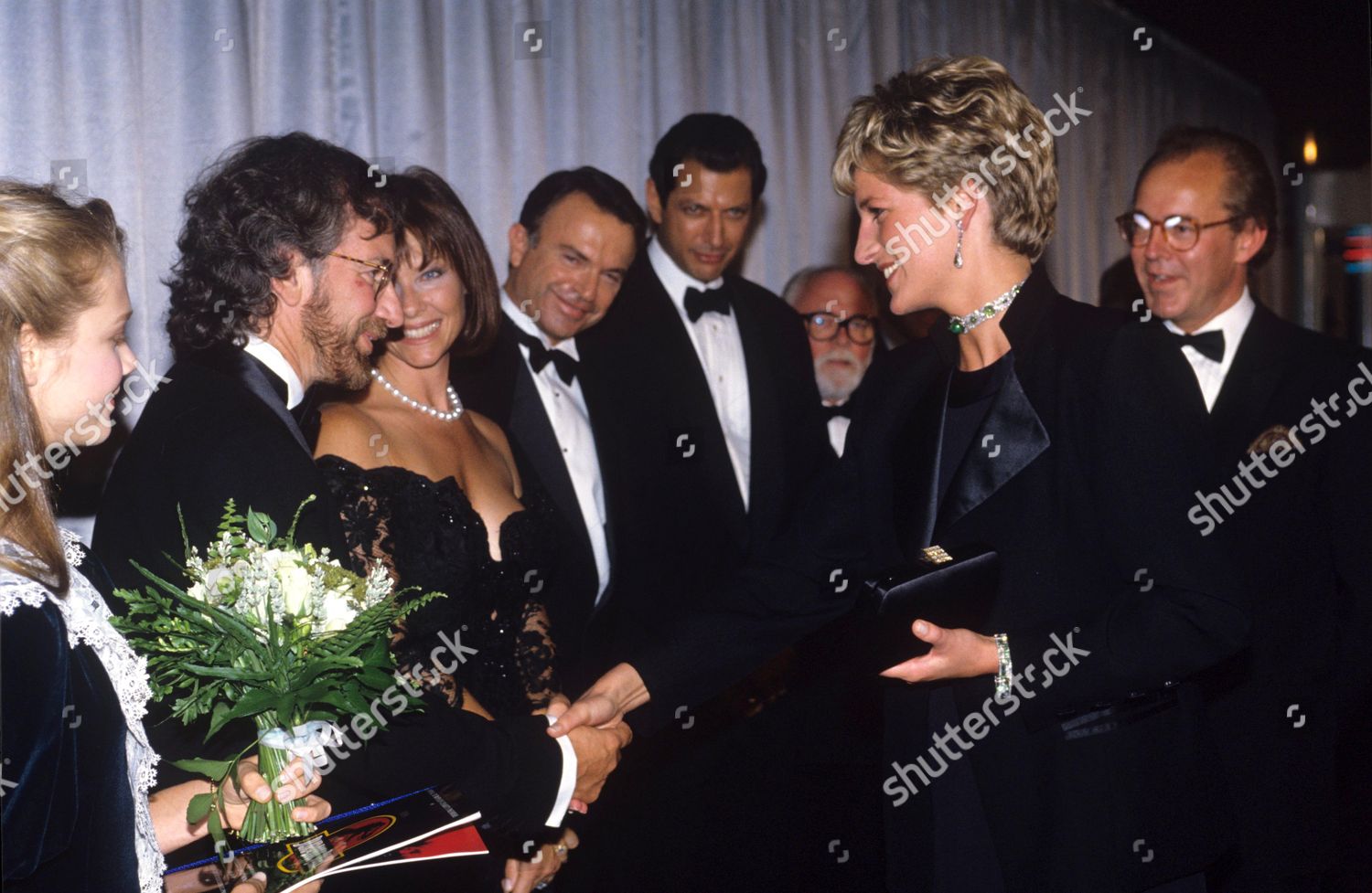 Kate Capshaw Steven Spielberg Meet Princess Diana Redaktionelles Stockfoto Stockbild Shutterstock