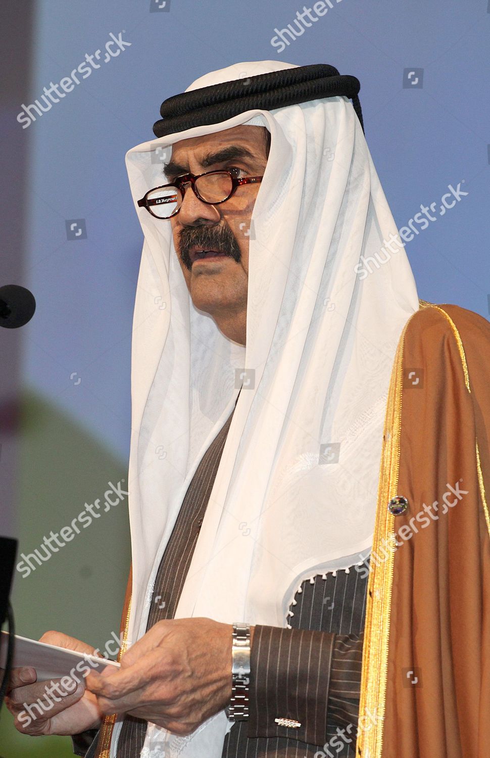 Sheikh Hamad Bin Khalifa Al Thani Editorial Stock Photo - Stock Image