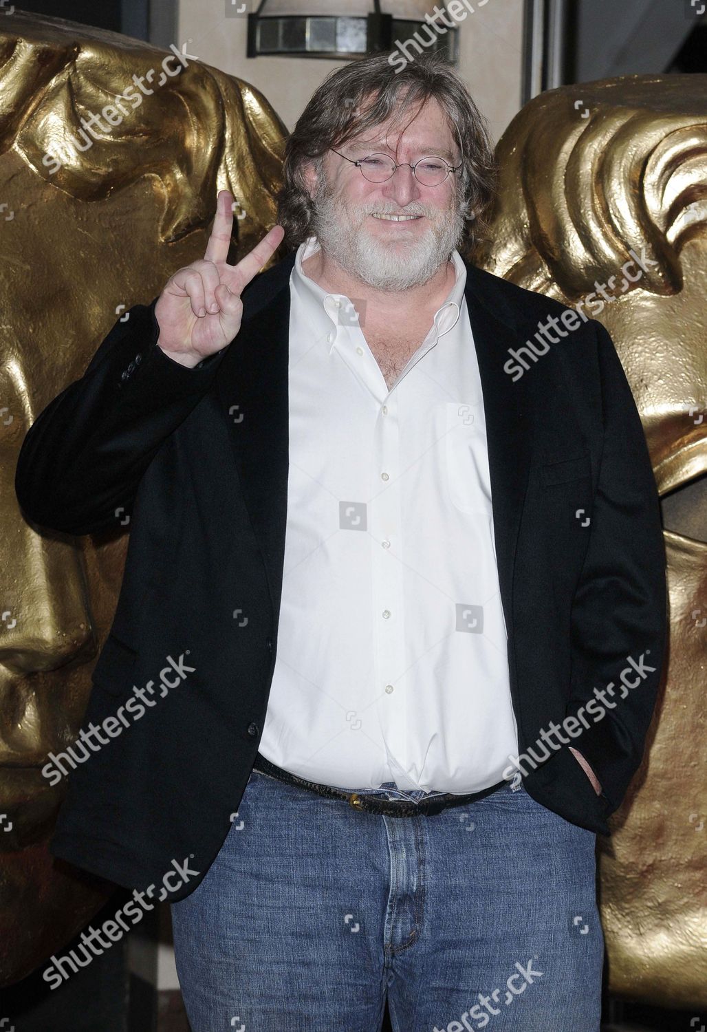 Gabe Newell, Gabe Newell arrives at the British Academy Gam…
