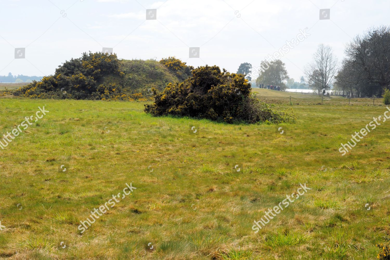 Burial Mounds Sutton Hoo Burial Ground Editorial Stock Photo - Stock ...