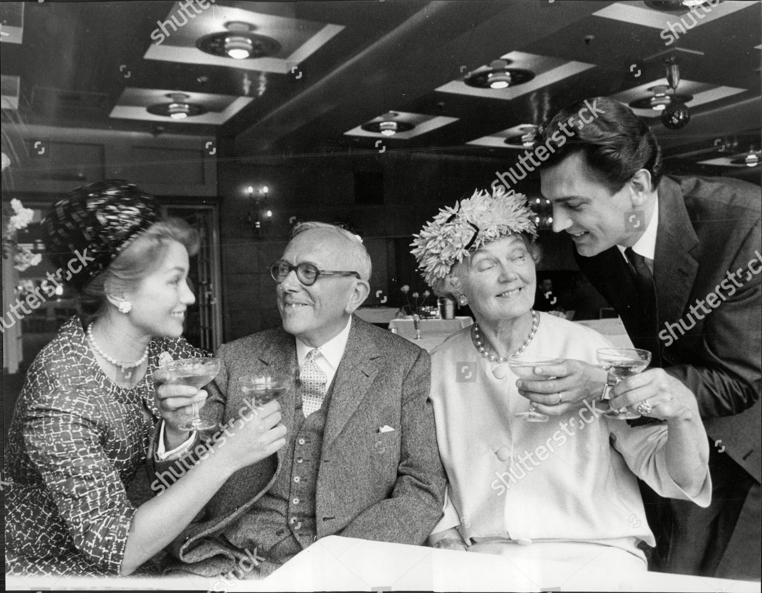 Actor Edmund Purdom Toasting His Mother Editorial Stock Photo - Stock ...