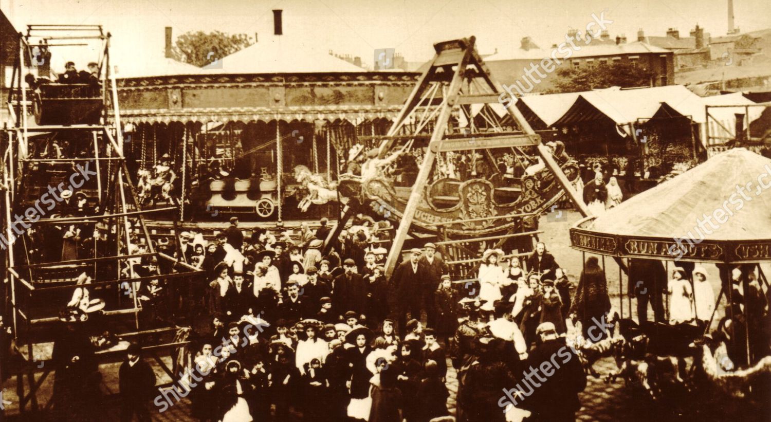 Shaw Wakes Fair Oldham Lancs 1906 Editorial Stock Photo - Stock Image ...