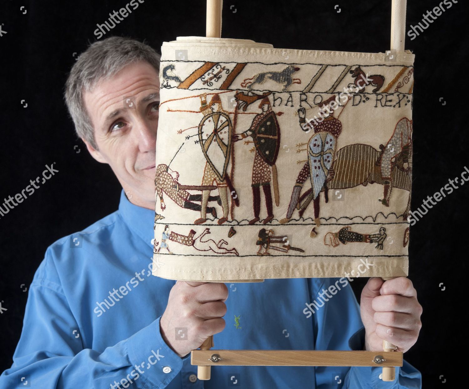 Andy Wilkinson His Bayeux Tapestry Copy Editorial Stock Photo Stock