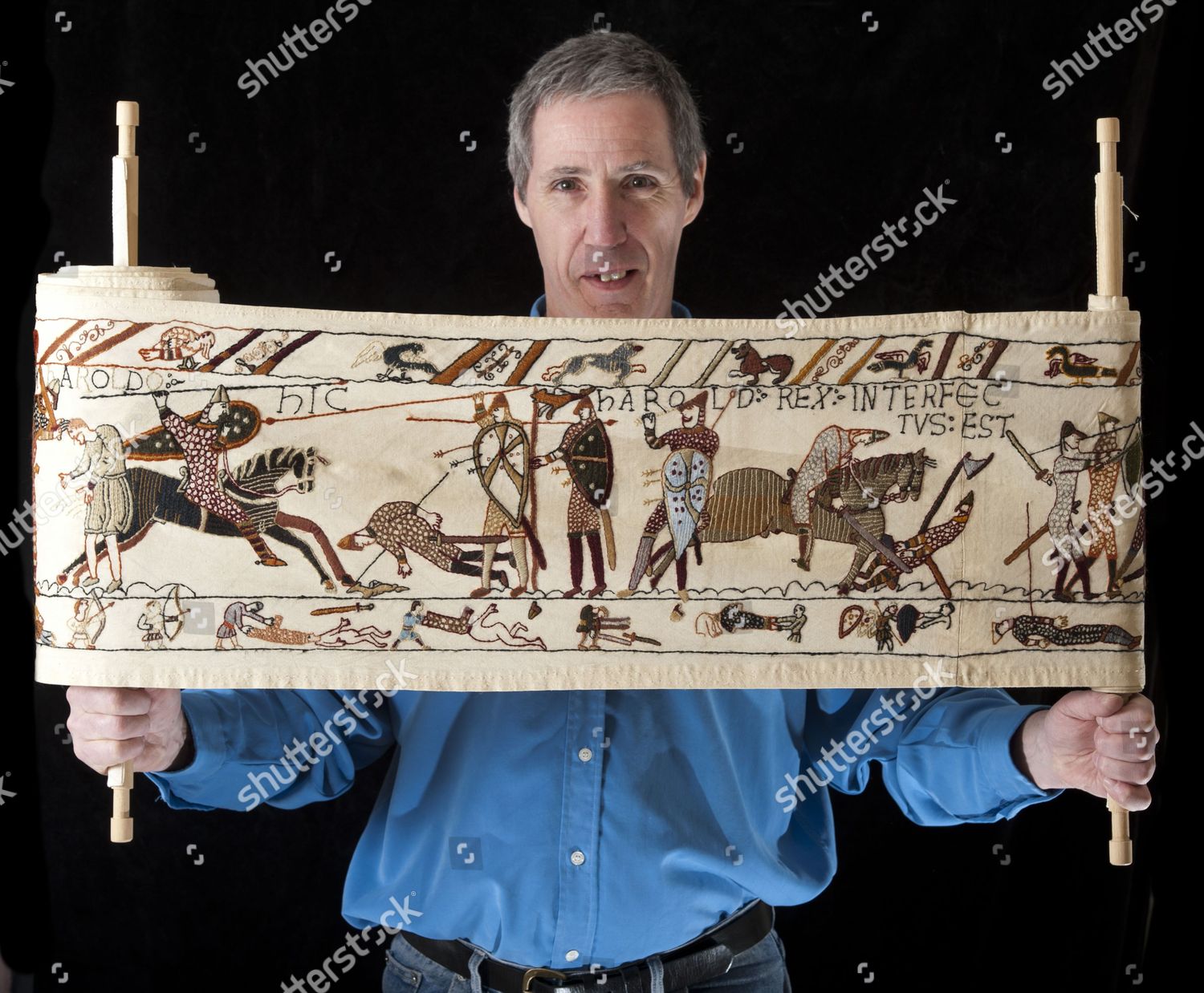 Andy Wilkinson His Bayeux Tapestry Copy Editorial Stock Photo Stock