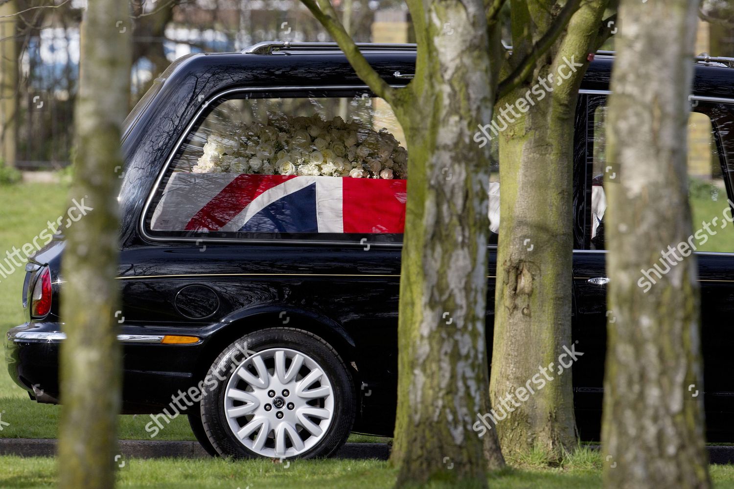 Hearse Carrying Coffin Margaret Thatcher Arrives Editorial Stock Photo ...