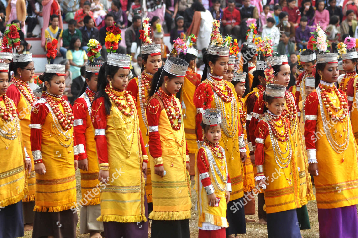 Youth Seng Khasi tribe Meghalaya dance during Editorial Stock Photo - Stock  Image | Shutterstock