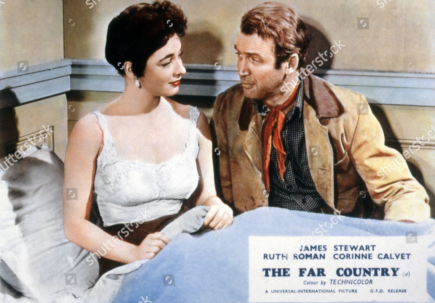 Far Country 1955 Ruth Roman James Stewart Editorial Stock Photo